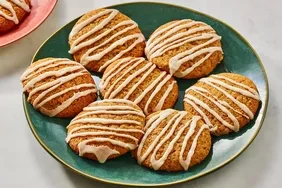 Soft Iced Pumpkin Cookies